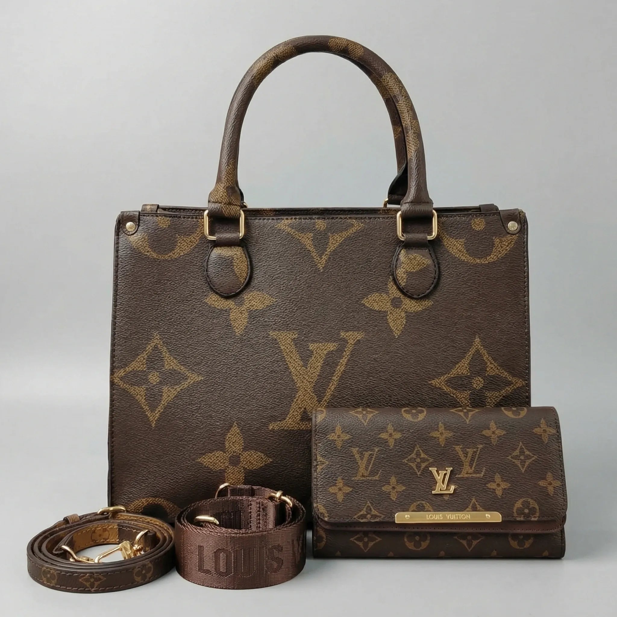 Louis Vuitton Bundle (Handbag + Wallet + 2 Straps) With BOX🎁