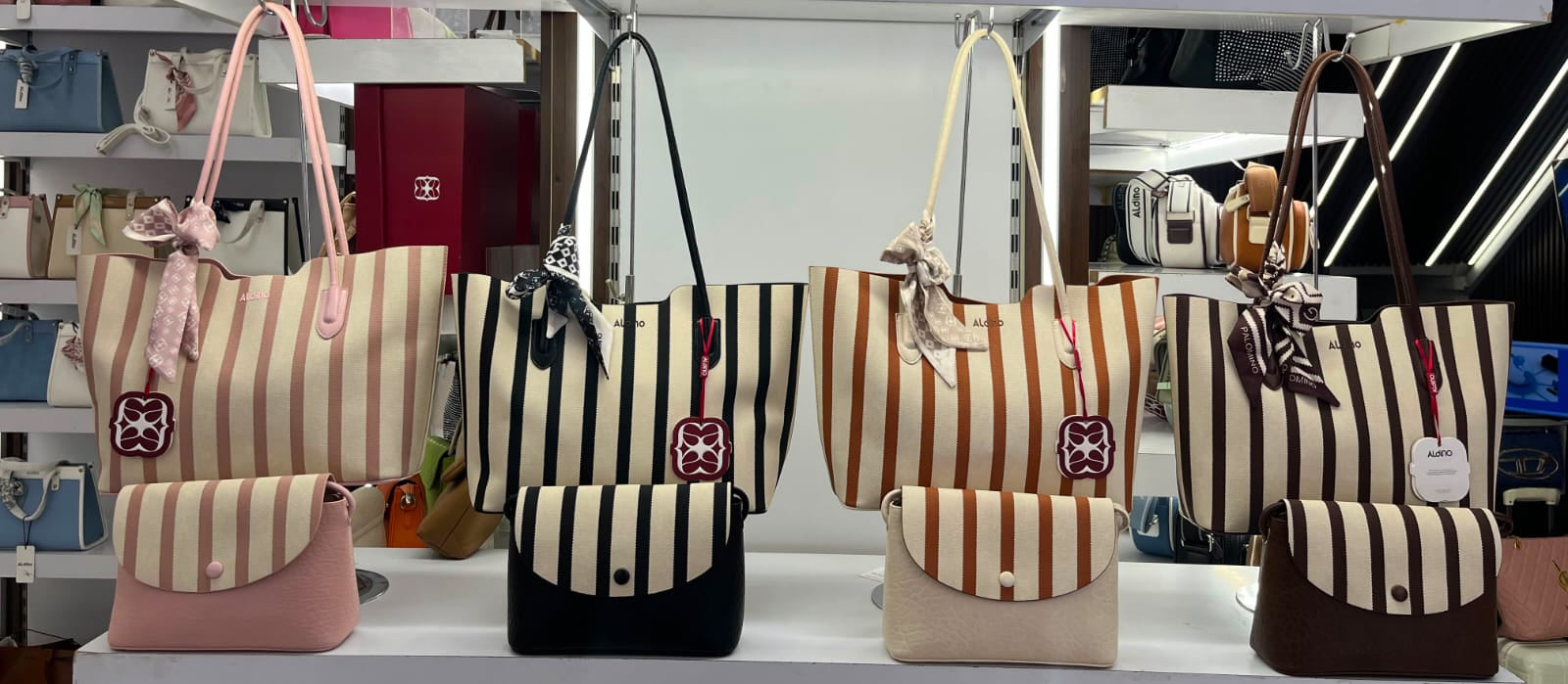 Aldino Handbag T- GB33 Striped With Box 🎁